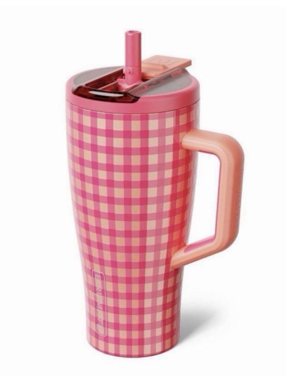 Brumate Era Flip 30oz Water Bottle - Peach Gingham Limited Edition